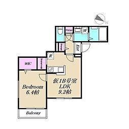 ペコラビアンカ 1LDKの間取図画像