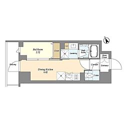 墨田区八広1丁目マンション 1DKの間取図画像