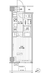 ヒューリック浅草橋江戸通 1Kの間取図画像