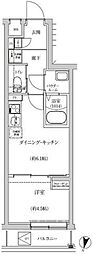 レゴリス池上 1DKの間取図画像