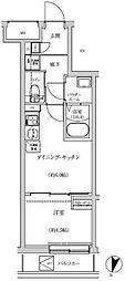 レゴリス池上 1DKの間取図画像
