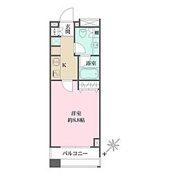 西新宿VIPROYAL 1Kの間取図画像