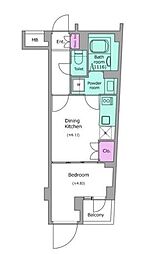 エヌフラッツ東向島 1DKの間取図画像