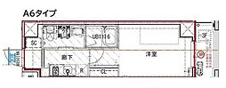 ES-Grande大島ガーデンテラス 1Kの間取図画像