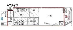 ES-Grande大島ガーデンテラス 1Kの間取図画像