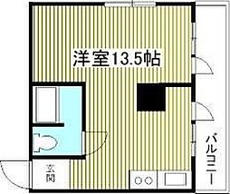 ライオンズプラザ新宿 ワンルームの間取図画像