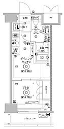 セジョリ墨田イースト3 1DKの間取図画像