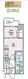 LIVIOMAISON木場 1DKの間取図画像