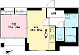 カーサ・マードレ 藤家 1LDKの間取図画像
