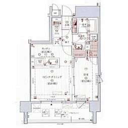 サンヴィヴァン亀戸ノース 1LDKの間取図画像