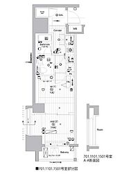 プレミアムキューブ亀戸 2Kの間取図画像