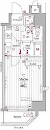 GALAVISTA水道橋 1Kの間取図画像