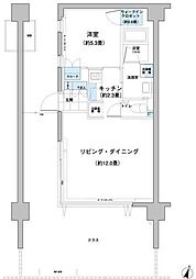 ガーデニエール砧レジデンス 1LDKの間取図画像