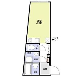 ヴィスタ新高円寺.S ワンルームの間取図画像