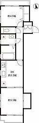 D-Rホームズ経堂5丁目 2DKの間取図画像