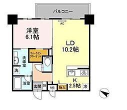 HeimRose7 1LDKの間取図画像