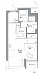 フラッツ東陽 ワンルームの間取図画像