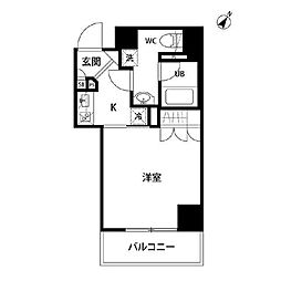 ボンナチュール入谷 1Kの間取図画像