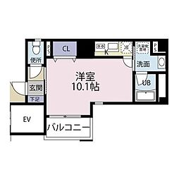 ノーブルガーデン駒込 ワンルームの間取図画像