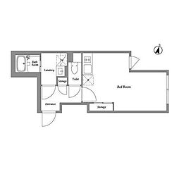 イグザム下北沢4 ワンルームの間取図画像