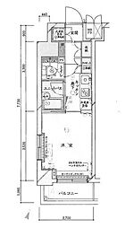 ルーブル日本橋 1Kの間取図画像