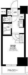 ヴェローナメグロ 1Kの間取図画像