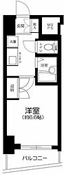 ヴェローナメグロ 1Kの間取図画像