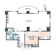 ルモン広尾 205 ｜ 東京都渋谷区広尾１丁目16-3（賃貸マンション1LDK・2階・81.80㎡） その2