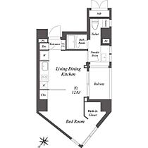 スペーシア麻布十番1 901 ｜ 東京都港区六本木５丁目13-11（賃貸マンション1R・9階・37.03㎡） その2