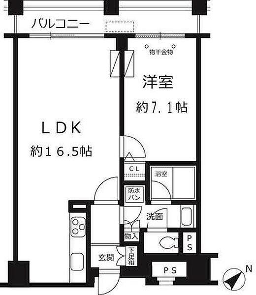 ルシマン月島 904｜東京都中央区月島１丁目(賃貸マンション1LDK・9階・52.63㎡)の写真 その2