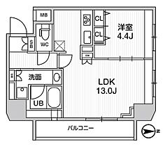 ジェノヴィア浅草橋2スカイガーデン  ｜ 東京都台東区鳥越１丁目15-6（賃貸マンション1LDK・13階・43.70㎡） その2