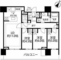 晴海フラッグサンビレッジ  ｜ 東京都中央区晴海５丁目5-4（賃貸マンション3LDK・9階・76.48㎡） その2