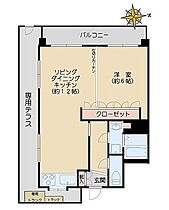 モナークマンション後楽園  ｜ 東京都文京区春日２丁目24-11（賃貸マンション1LDK・1階・40.60㎡） その2