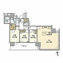 パークコート浜離宮ザタワー 1115 ｜ 東京都港区浜松町１丁目3-2（賃貸マンション3LDK・11階・85.49㎡） その2