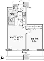 レジディア西麻布 707 ｜ 東京都港区西麻布４丁目15-2（賃貸マンション2K・7階・50.14㎡） その2