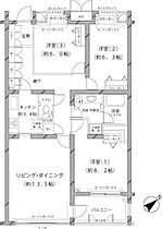 MFPRコート代官山  ｜ 東京都渋谷区鉢山町11-1（賃貸マンション3LDK・2階・90.79㎡） その2