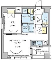 ドゥーエ五反田  ｜ 東京都品川区東五反田１丁目7-8（賃貸マンション1LDK・5階・38.40㎡） その2