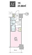 クロスレジデンス飯田橋 605 ｜ 東京都新宿区新小川町1-16（賃貸マンション1K・6階・25.88㎡） その2