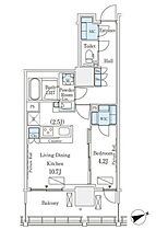 ロイヤルパークス品川 302 ｜ 東京都港区港南３丁目5-21（賃貸マンション1LDK・3階・45.57㎡） その2