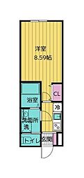 間取図画像 1K