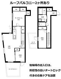 クールブラン西荻窪 4階2SLDKの間取り