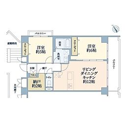 ボヌール東池袋 1階2SLDKの間取り