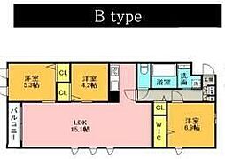 間取図画像 3LDK