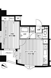 コート・フェリシア 1DKの間取図画像
