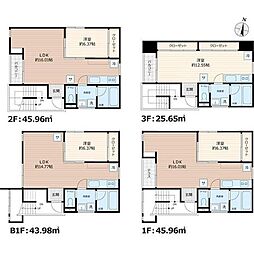 シーン目黒サウナレジデンス 1LDKの間取図画像