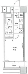 ファーストリアルタワー新宿 1Kの間取図画像