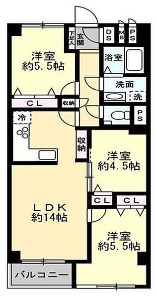 間取りを拡大表示