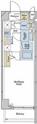 コンシェリア目白ザグランドレジデンス 1Kの間取図画像