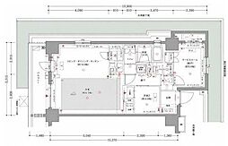 オープンレジデンシア新宿ザ・ハウス 2SLDKの間取図画像