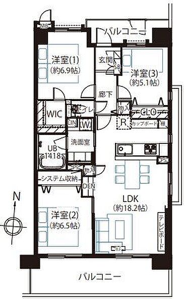 間取りを拡大表示